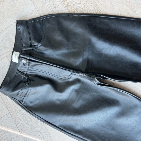 *new* aritzia wilfred melina black faux leather pants - black, size 0 - Picture 8 of 11